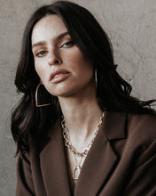 Diamond Stirrup Pendant Necklace - Vincent Peach Fine Jewelry