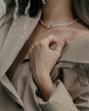 Petite Shackle Chain Necklace | Gold Diamond - Vincent Peach Fine Jewelry