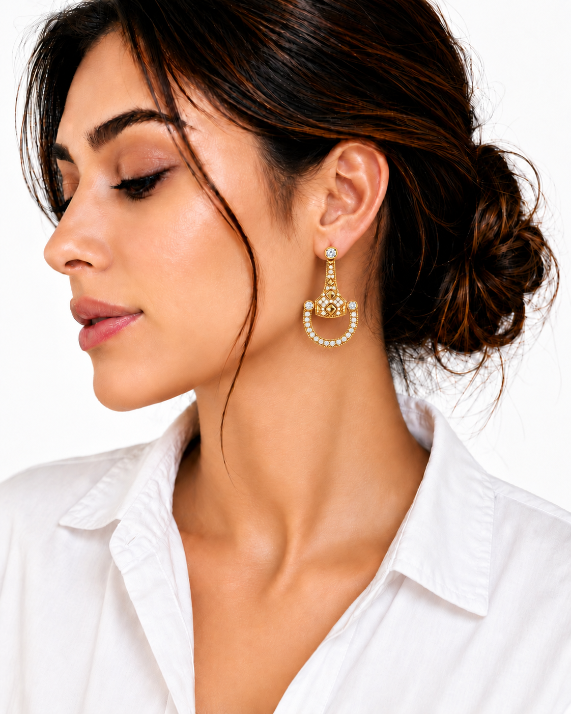 Cavallo Snaffle Bit Diamond Earrings