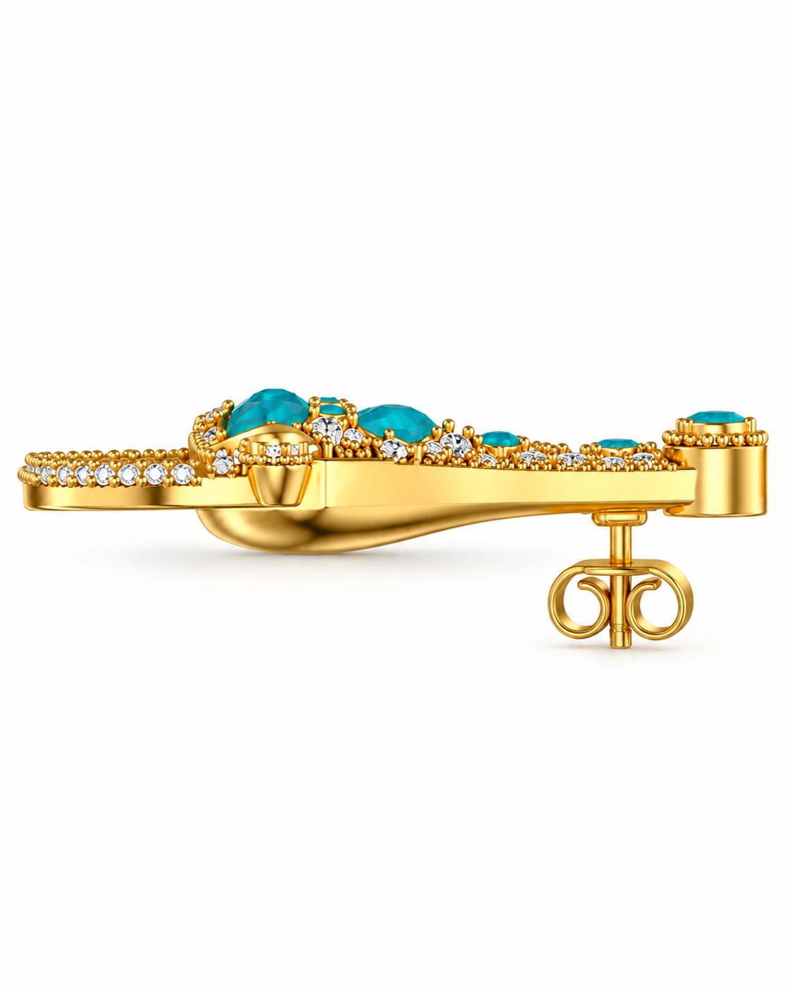 Cavallo Snaffle Bit Diamond Earrings