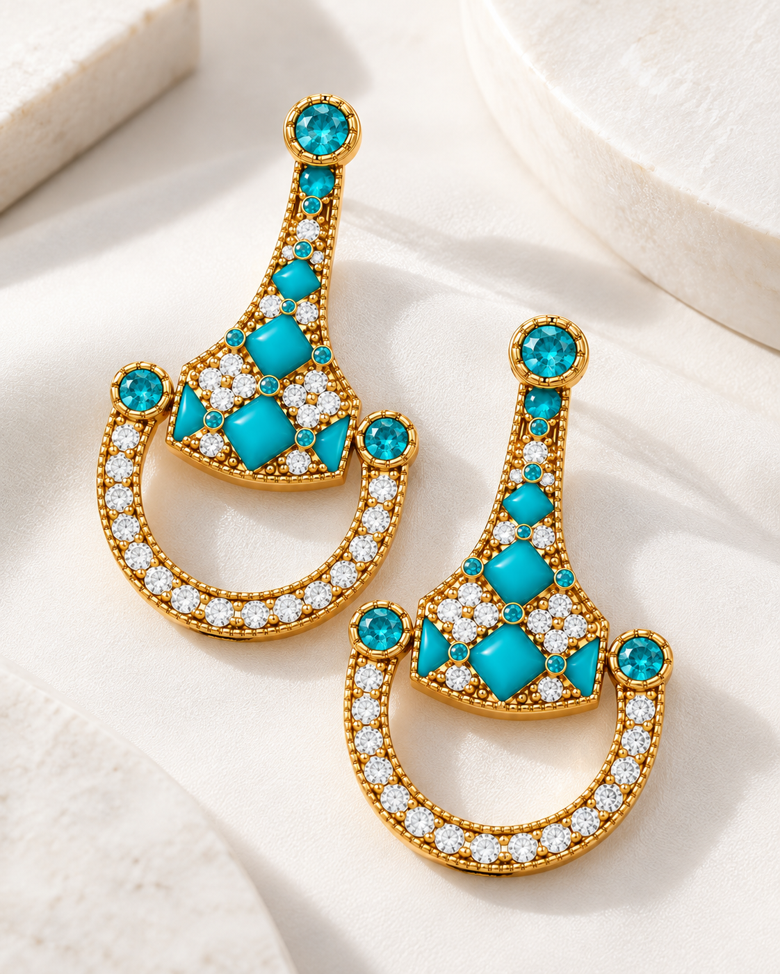 Cavallo Snaffle Bit Diamond Earrings