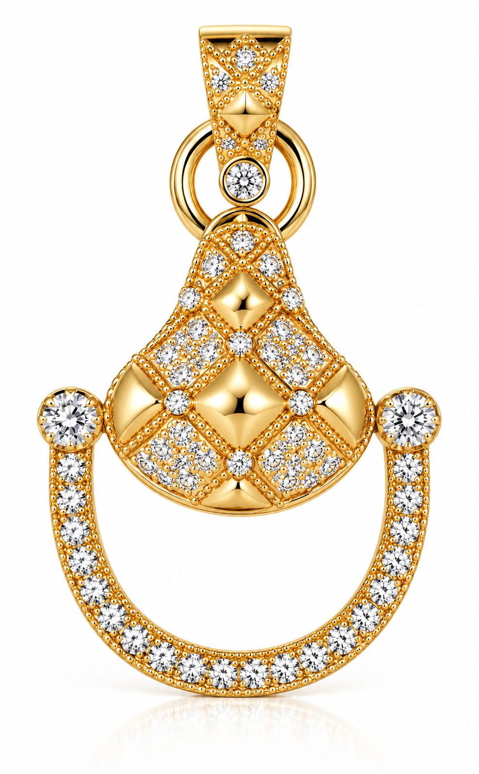 Cavallo Snaffle Bit Diamond Pendant