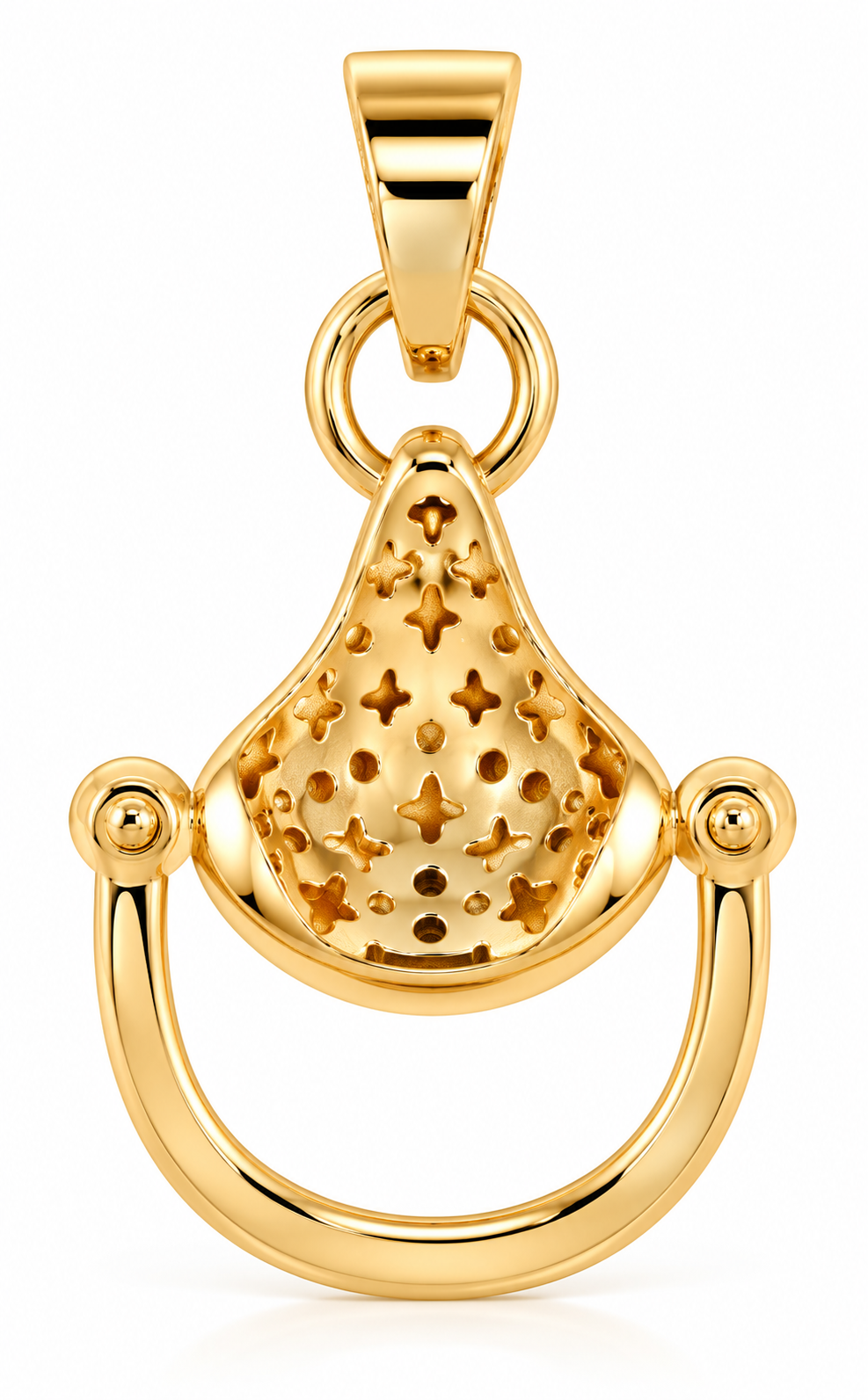 Cavallo Snaffle Bit Diamond Pendant