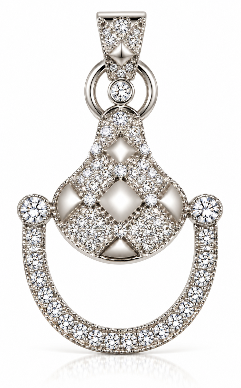 Cavallo Snaffle Bit Diamond Pendant