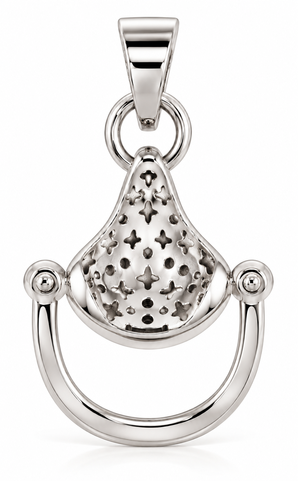 Cavallo Snaffle Bit Diamond Pendant