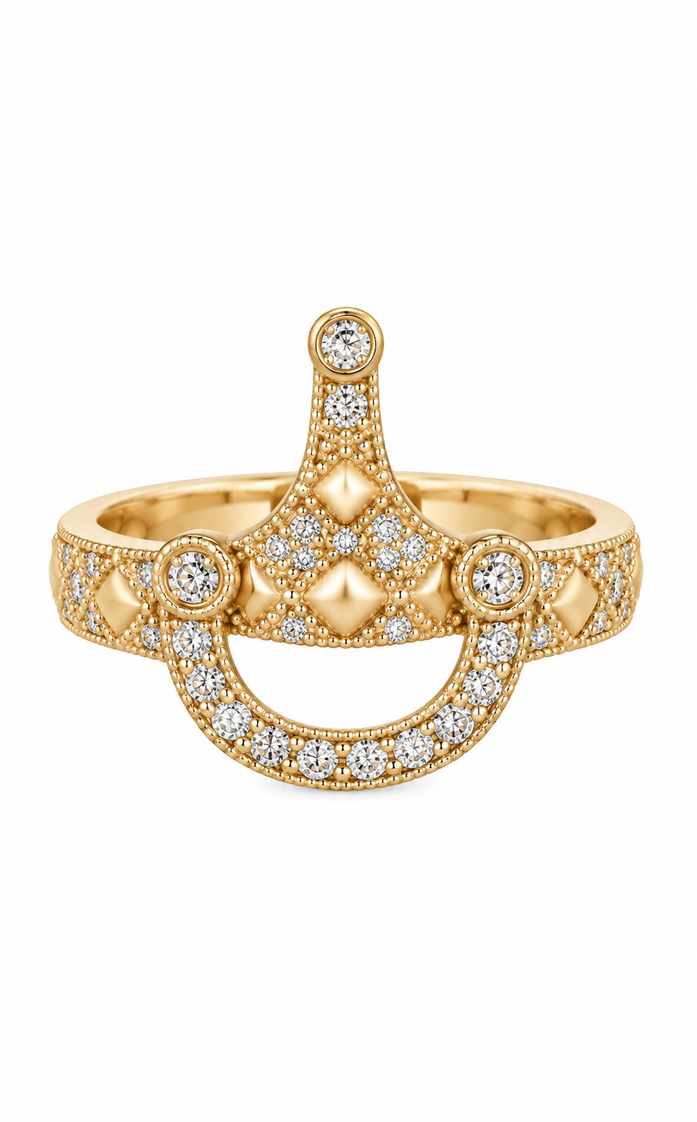 Cavallo Snaffle Bit Diamond Ring