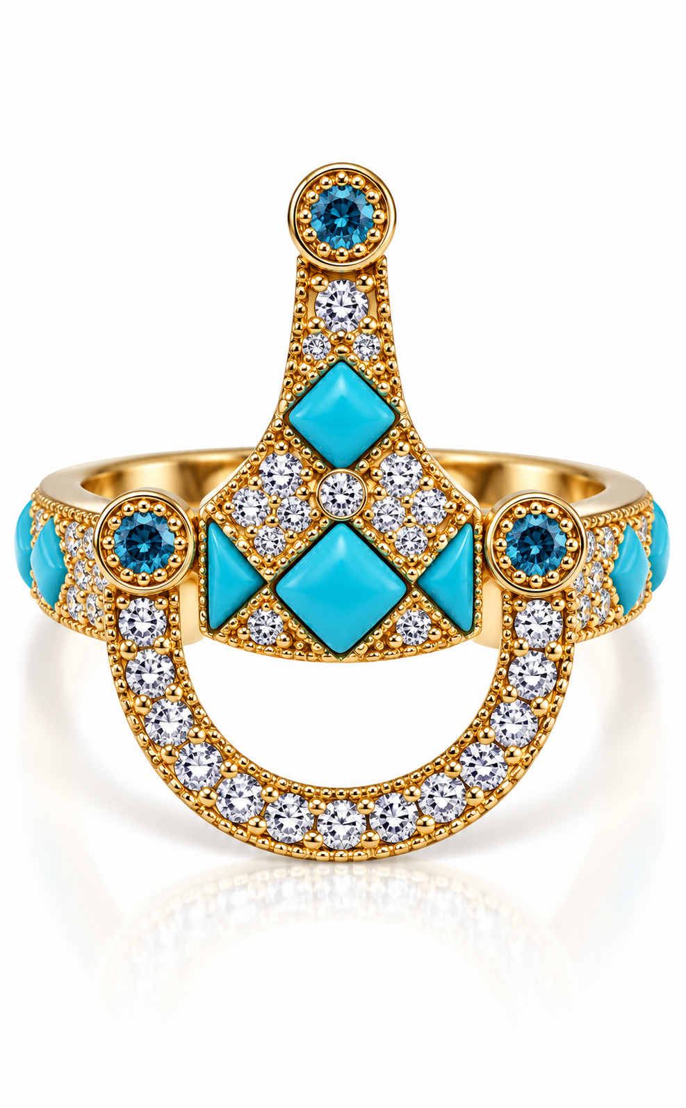 Cavallo Snaffle Bit Diamond Ring