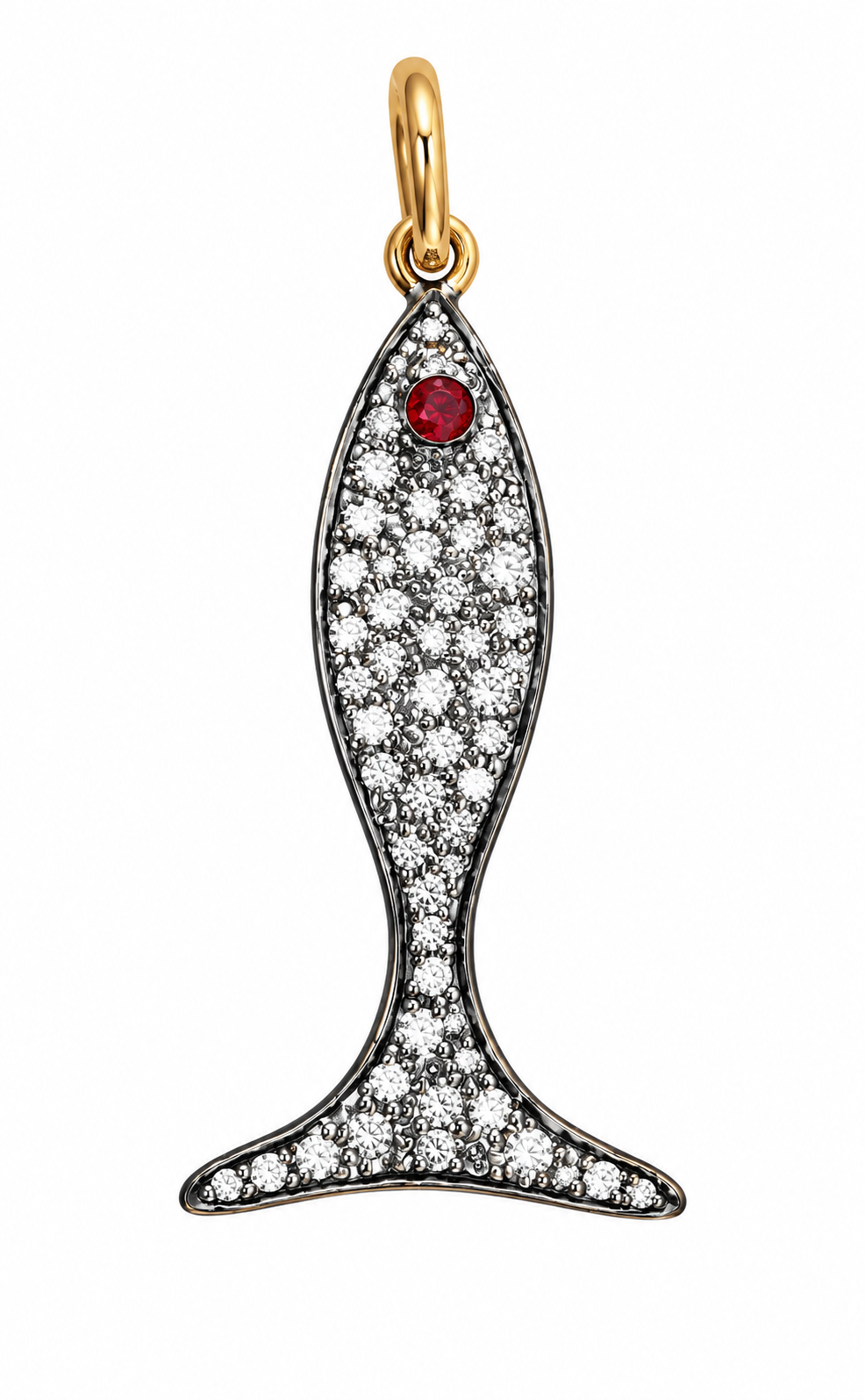 Ichthyic Fish Ruby Pendant, Premium by Vincent Peach