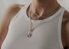 Small Shackle Bit Charm Necklace | Gold - Vincent Peach Fine Jewelry