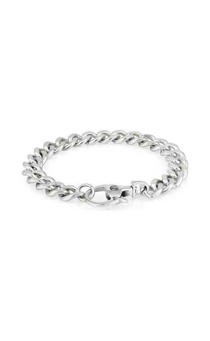 Sterling Silver Chain Lock Bracelet by Vincent Peach