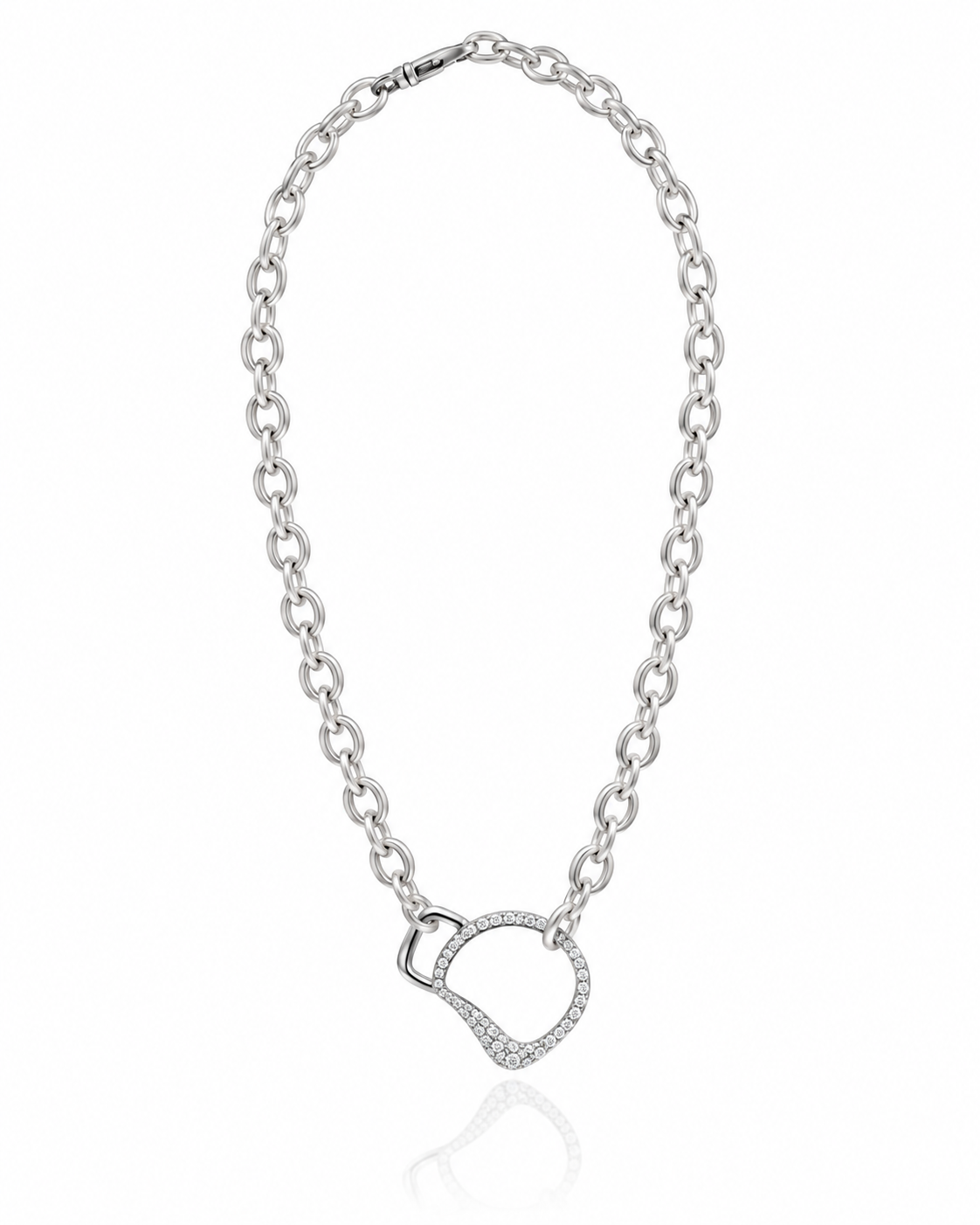 Diamond Cheval Bit Chain Necklace by Vincent Peach