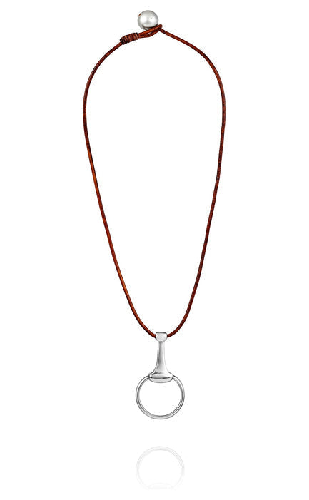 Sterling Silver Dressage Bit Necklace by Vincent Peach