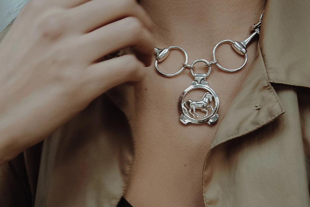 Trojan Horse Chain Necklace by Vincent Peach, view 2
