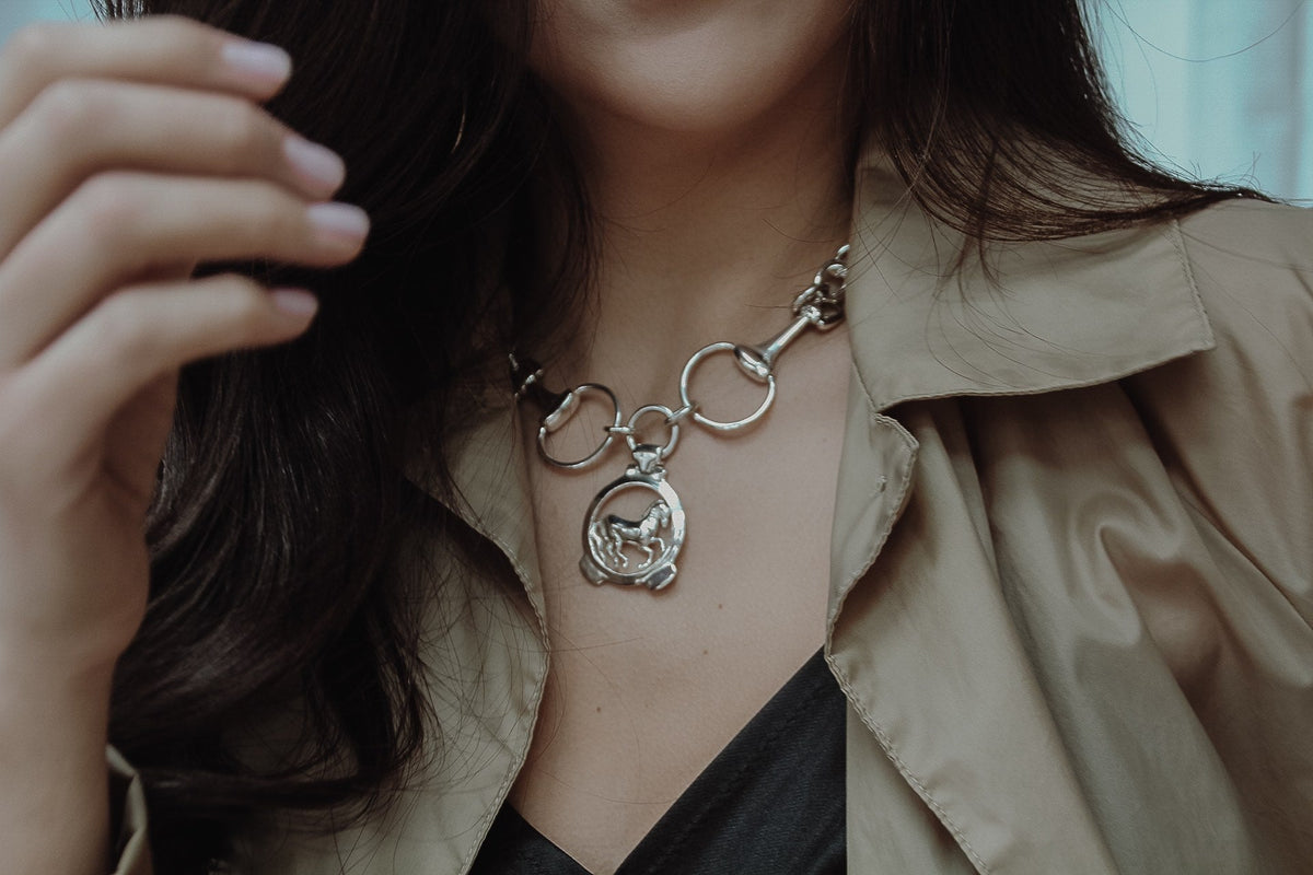 Trojan Horse Chain Necklace by Vincent Peach, view 3