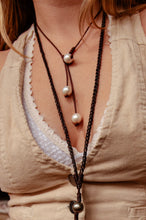 Three Pearls in a Pod Necklace, Freshwater