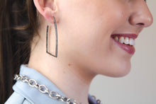 1.86ct Stirrup Hoop Earrings | Sterling Silver