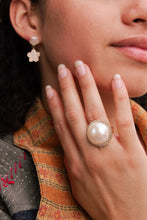 Natural Pearl Diamond Ring - Vincent Peach Fine Jewelry