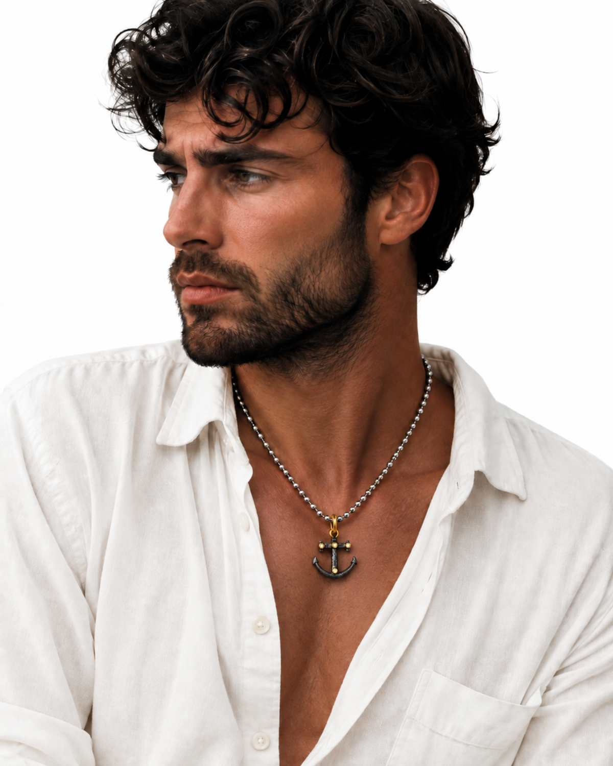 Anchor of Faith Diamond Pendant, Premium by Vincent Peach, view 5