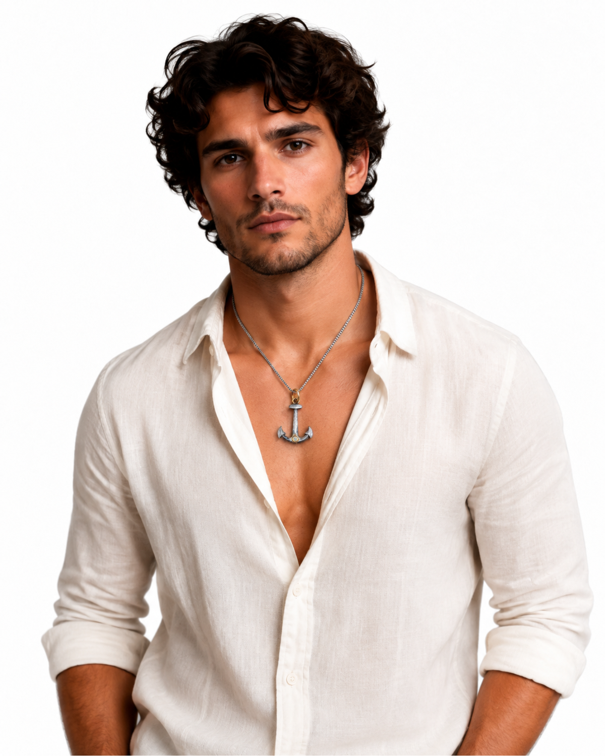 Anchor Relic Diamond Pendant by Vincent Peach, view 4