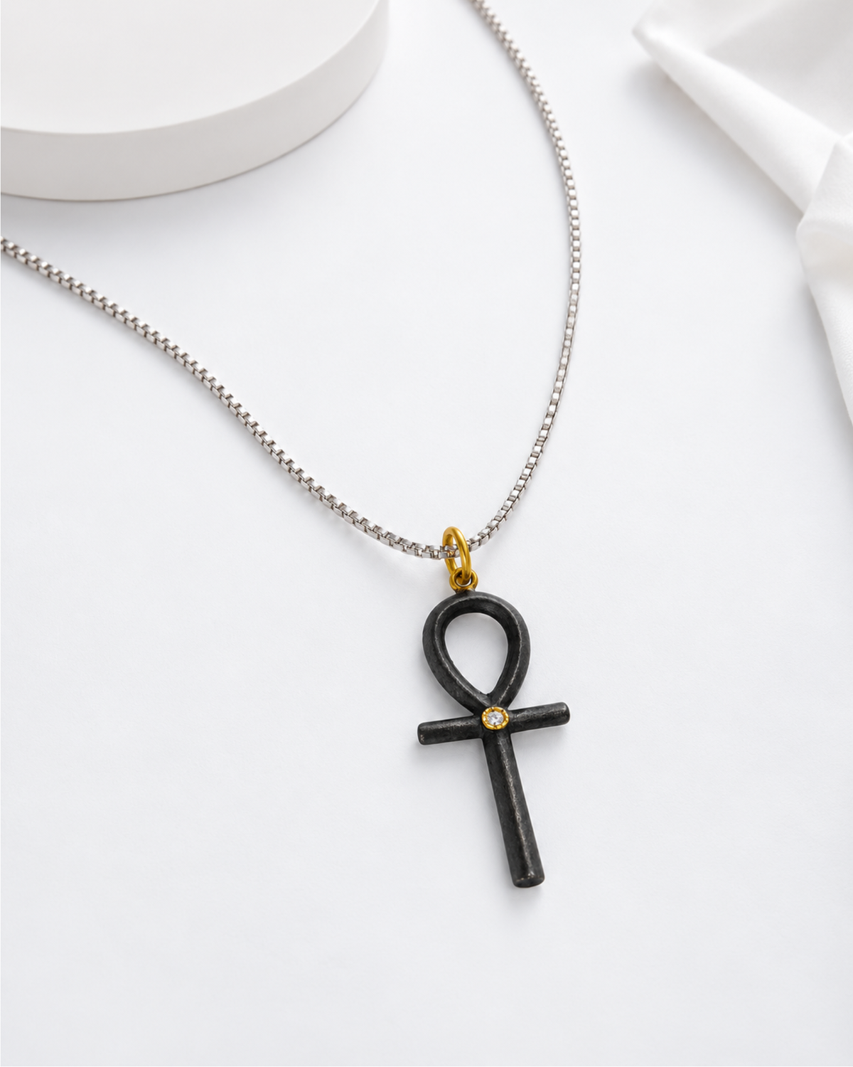 Key of the Nile Diamond Pendant by Vincent Peach, view 5