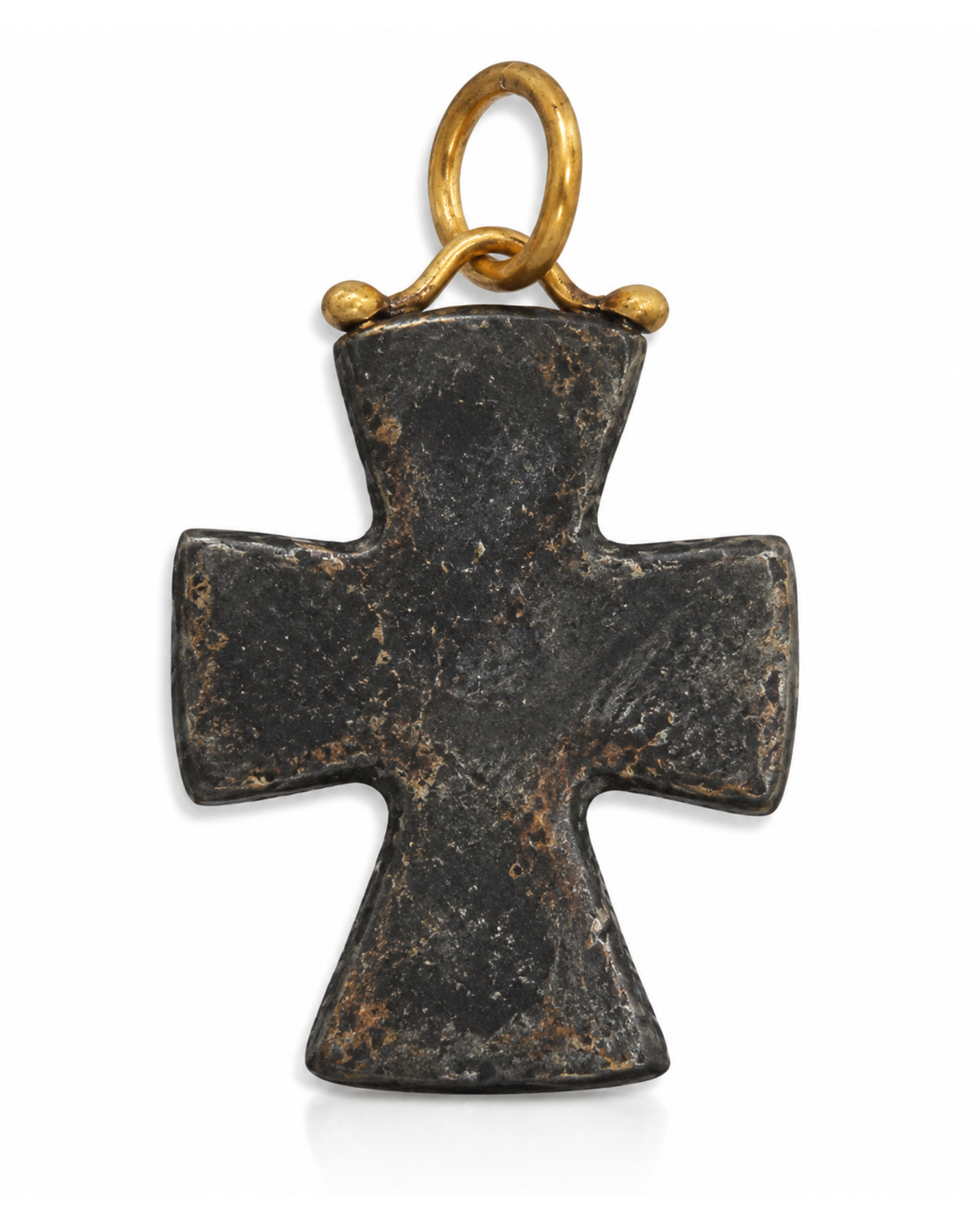 Majestic Emerald Cross Pendant by Vincent Peach, view 2