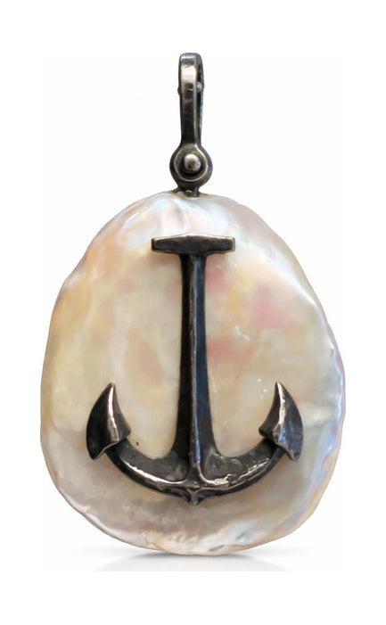 Mariner's Anchor Pearl Pendant by Vincent Peach