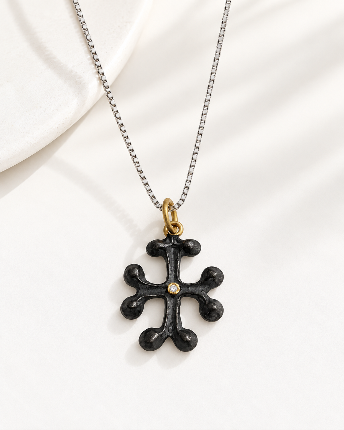 Velour Gothic Cross Pendant by Vincent Peach, view 4