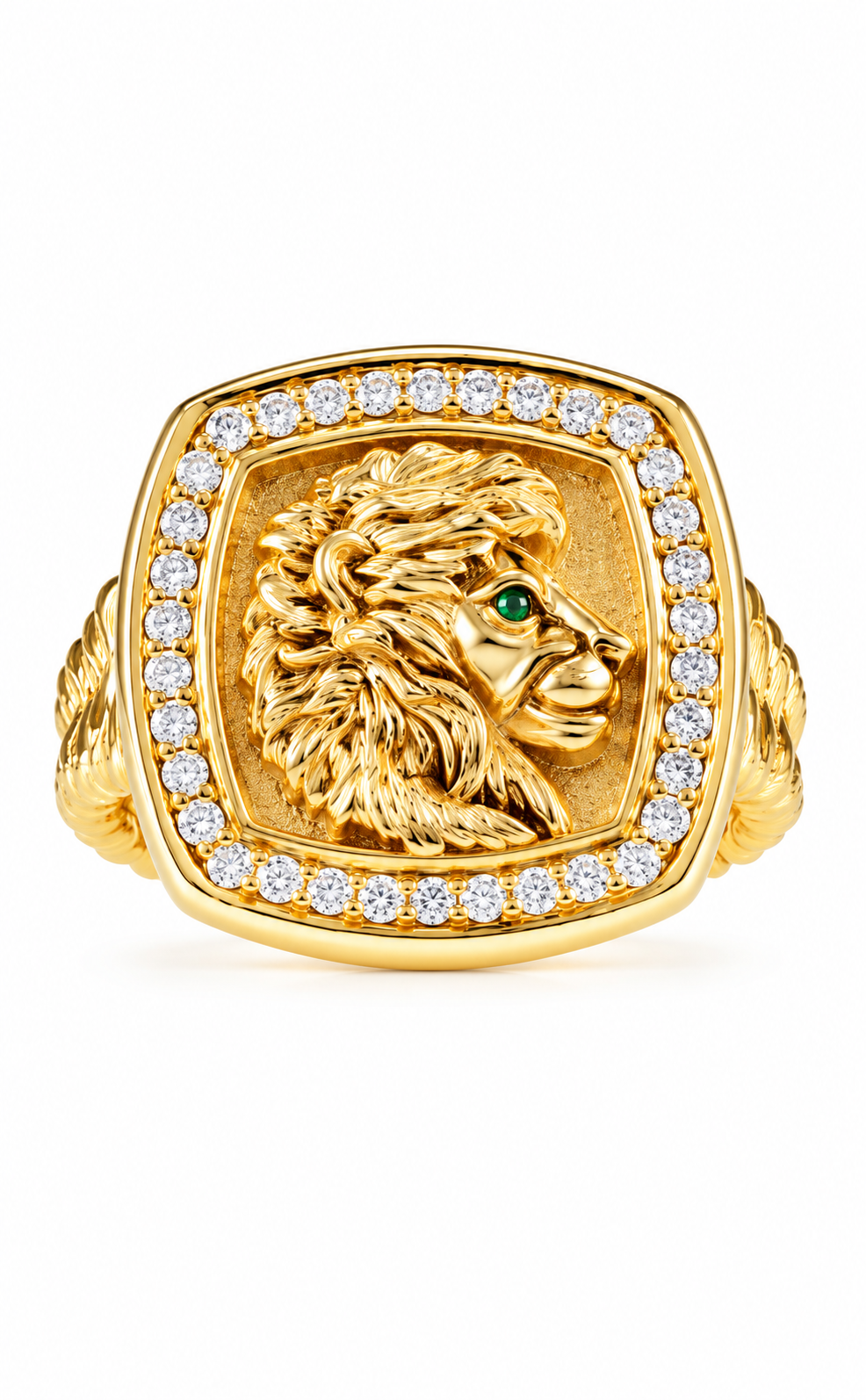 Lion Head Ring, front