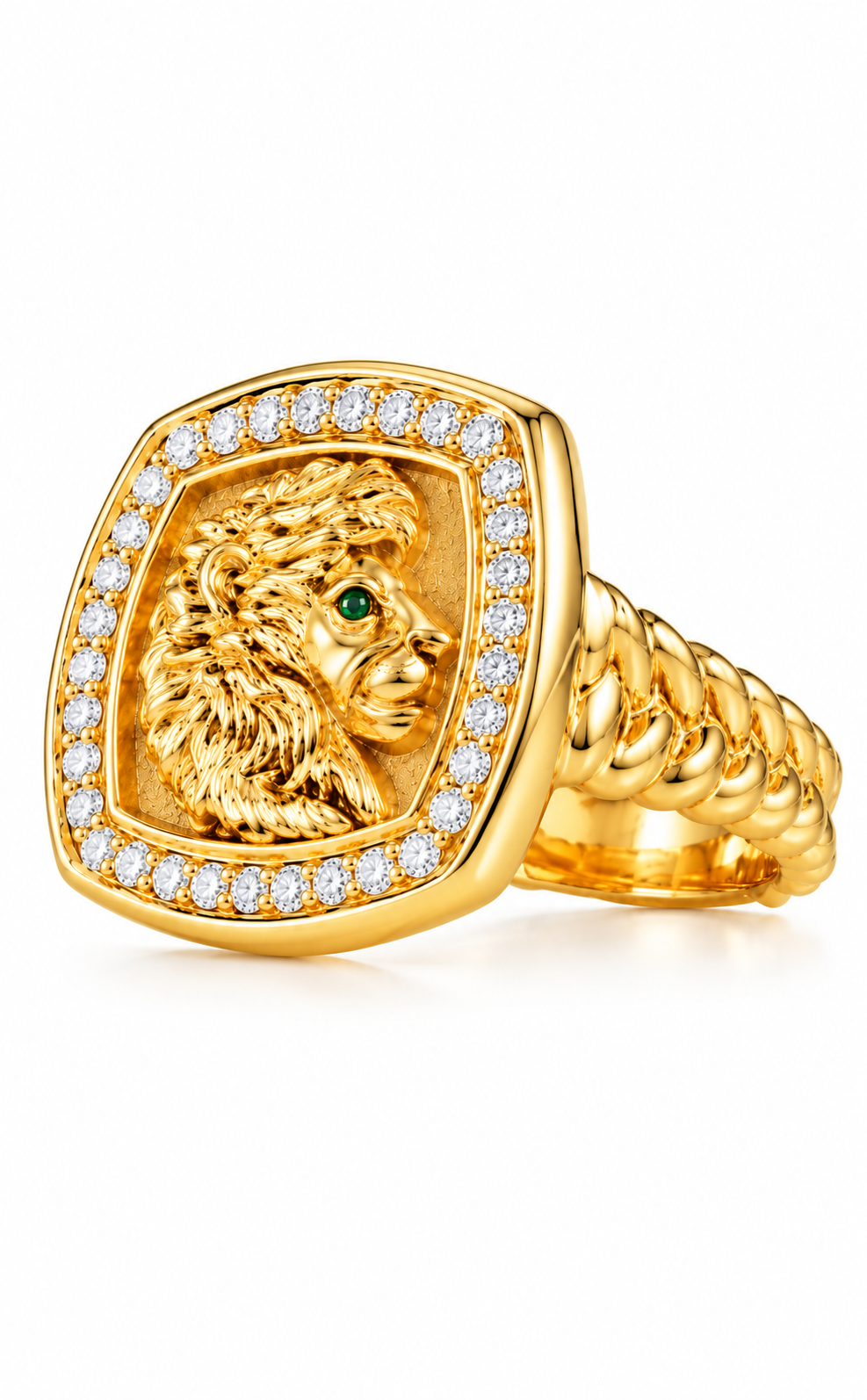 Lion Head Ring, isometric