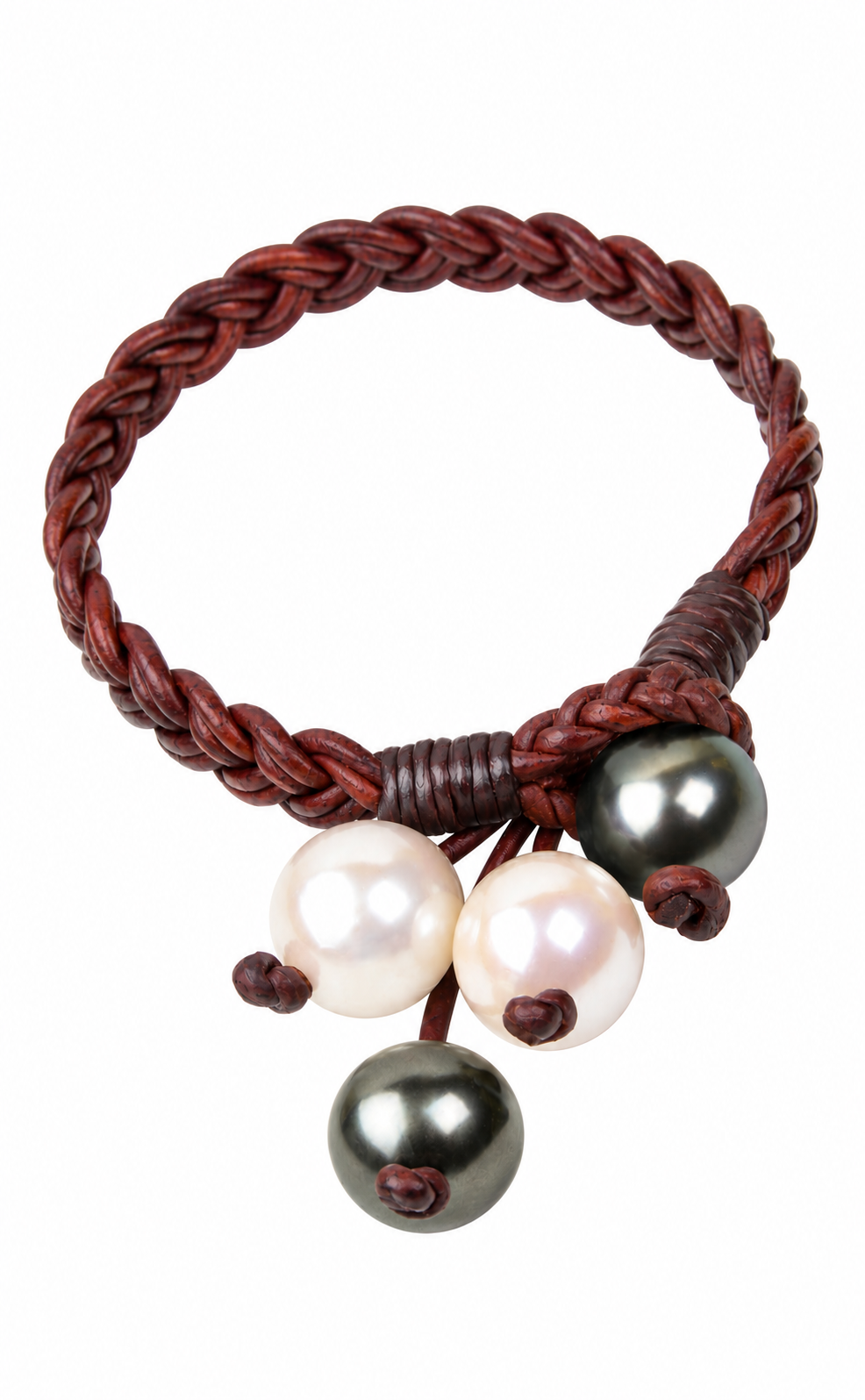 Freshwater & Tahitian Boho Tassel Bracelet by Vincent Peach, view 5