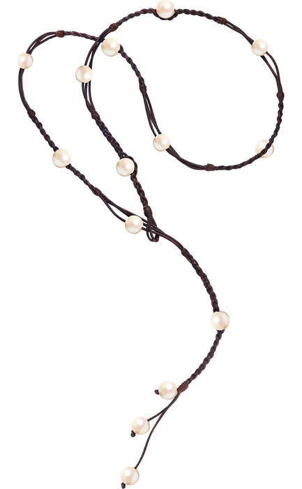 Freshwater Pearl Bohemian Lariat by Vincent Peach