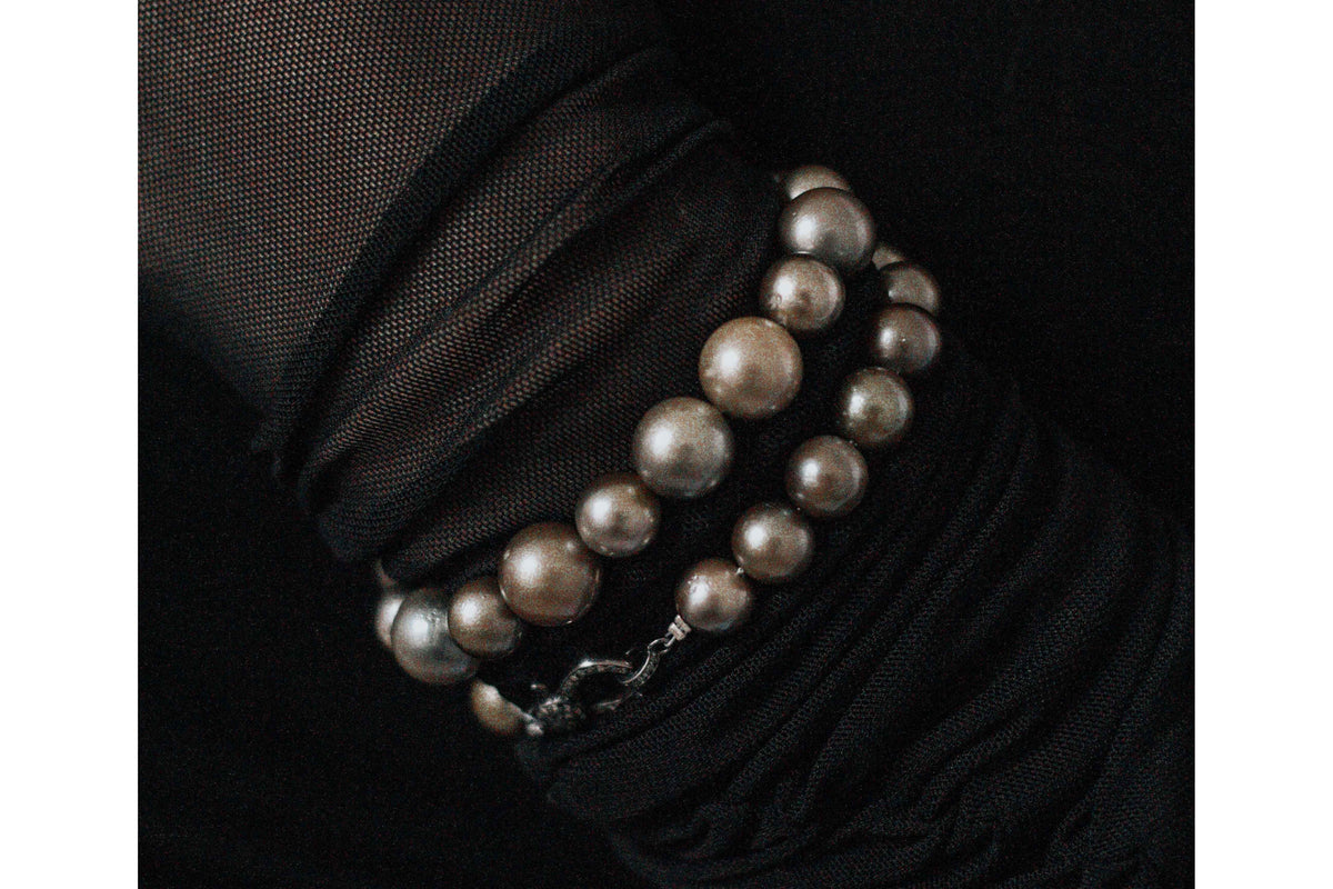 Tahitian Pearl Necklace & Bracelet Set by Vincent Peach, view 5