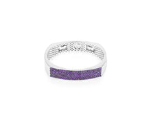 Toulouse 12mm Amethyst Silver Bangle - Vincent Peach Fine Jewelry