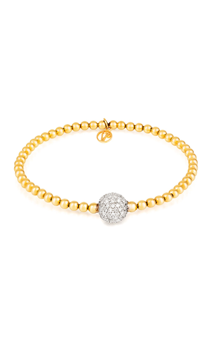 Stirata Gold Round Diamond Bracelet by Vincent Peach