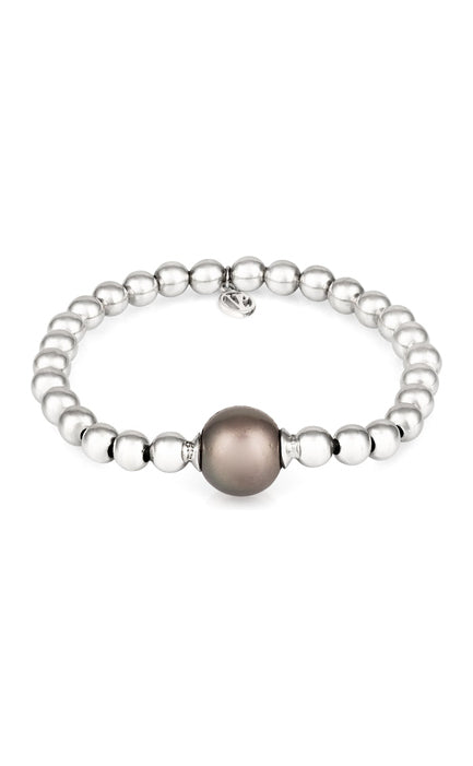 Stirata Silver Diamond Bar Bracelet by Vincent Peach