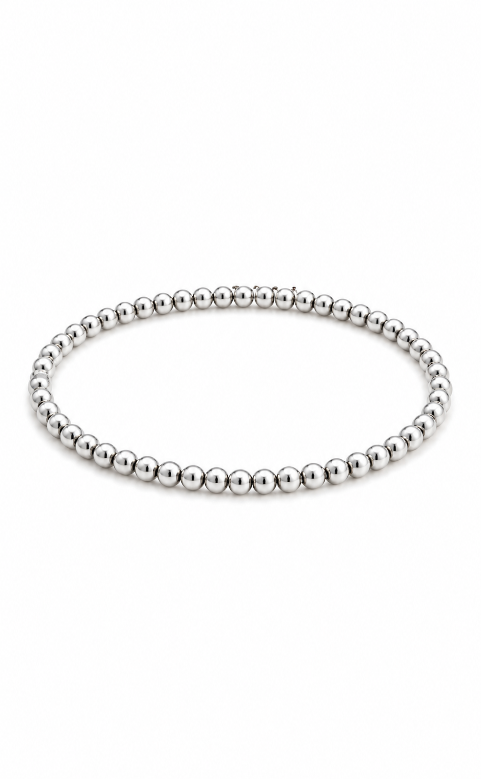 Stirata Silver Stretch Bracelet, 3mm by Vincent Peach