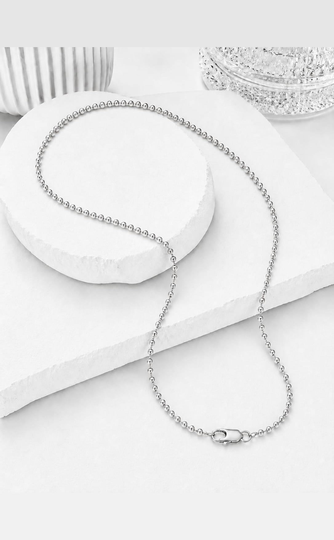 Ball Chain in Sterling Silver by Vincent Peach, view 4