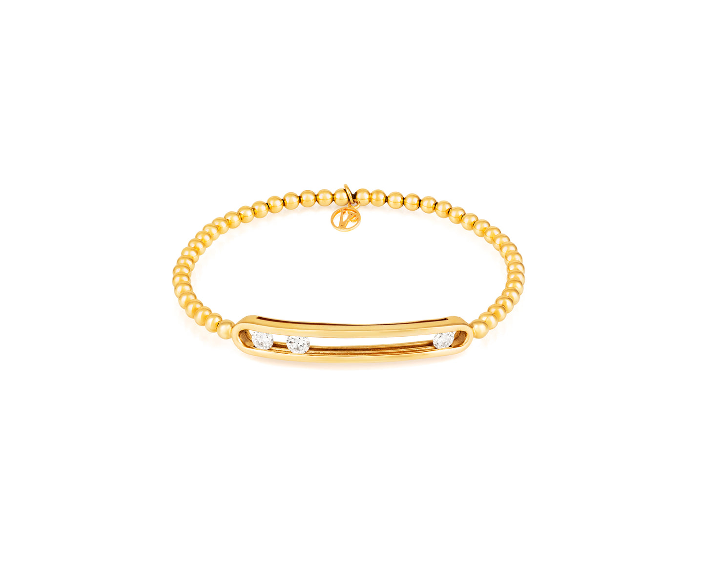 Stirata cvd Diamond Brac. .65ct 18kt - Vincent Peach Fine Jewelry