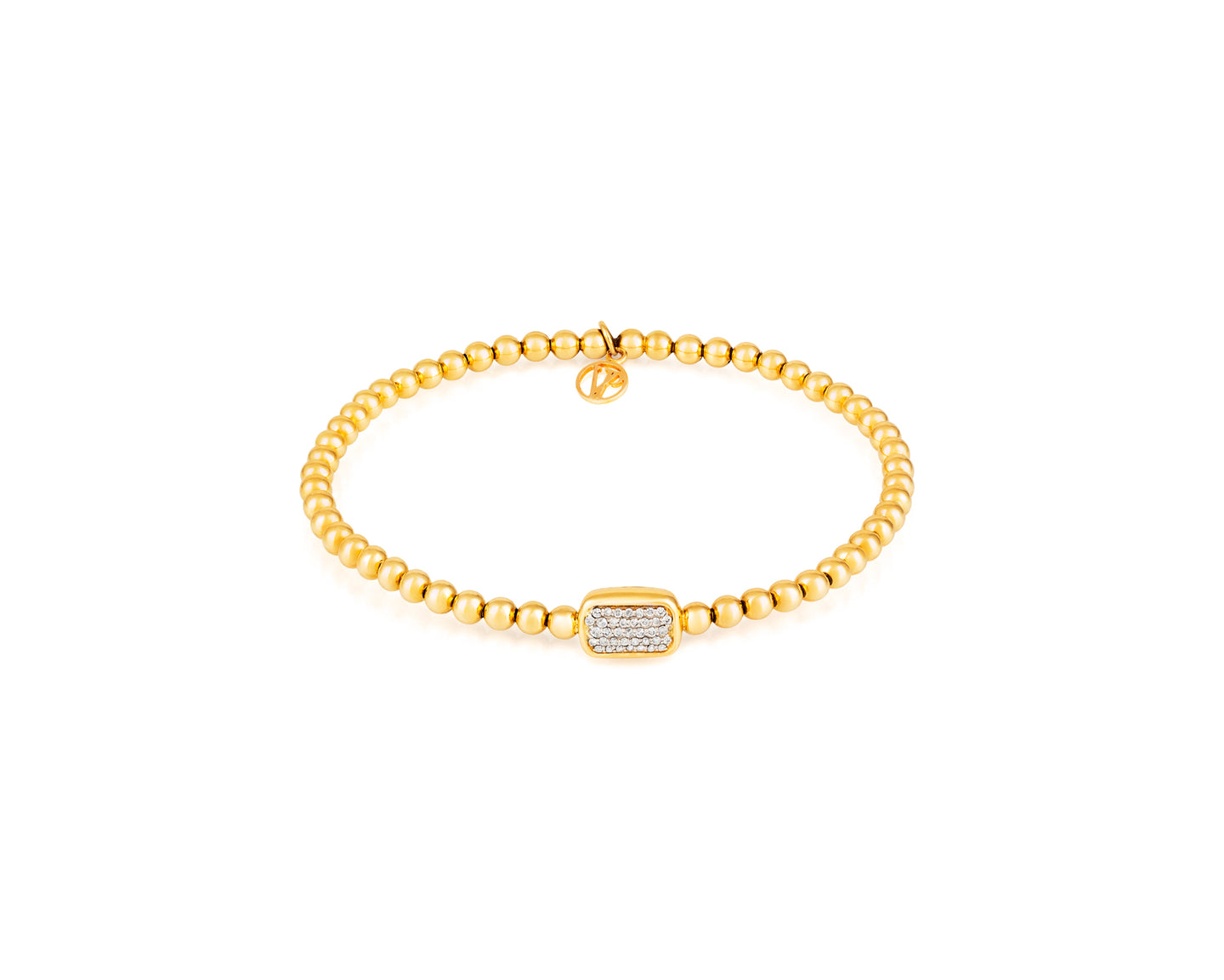 Stirata Diamond Rectangle Gold Bracelet - Vincent Peach Fine Jewelry