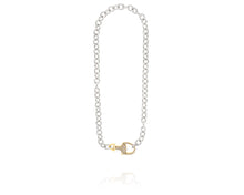 Stirrup Lock Chain Necklace | Diamond