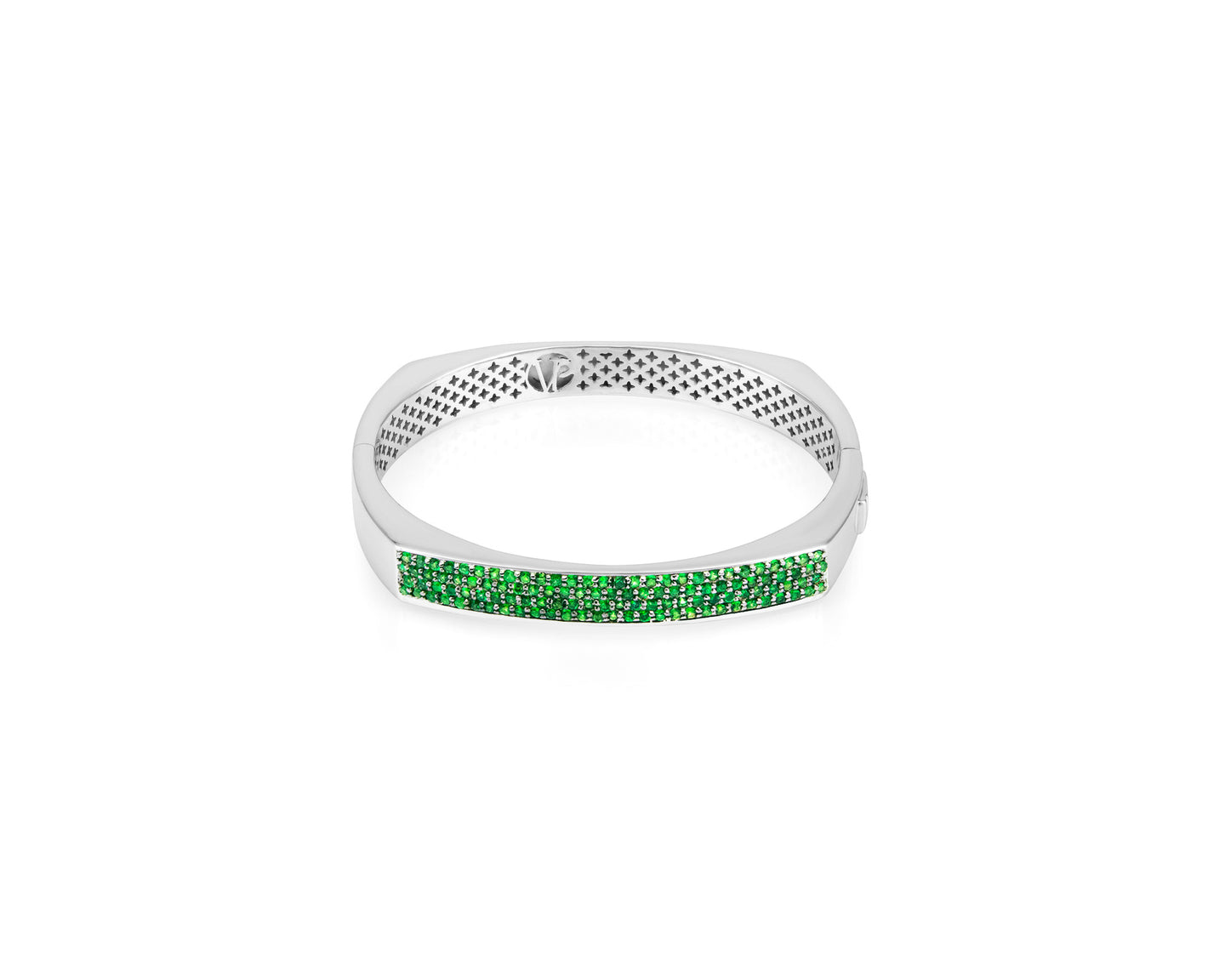 Toulouse Bangle 8mm 2.25 carat Tsavorite - Vincent Peach Fine Jewelry