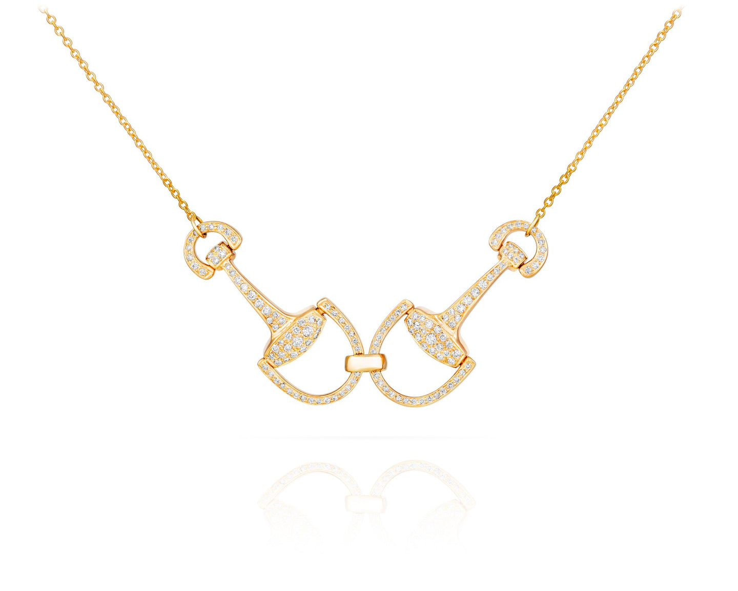 Double Bit Diamond Necklace - Vincent Peach Fine Jewelry