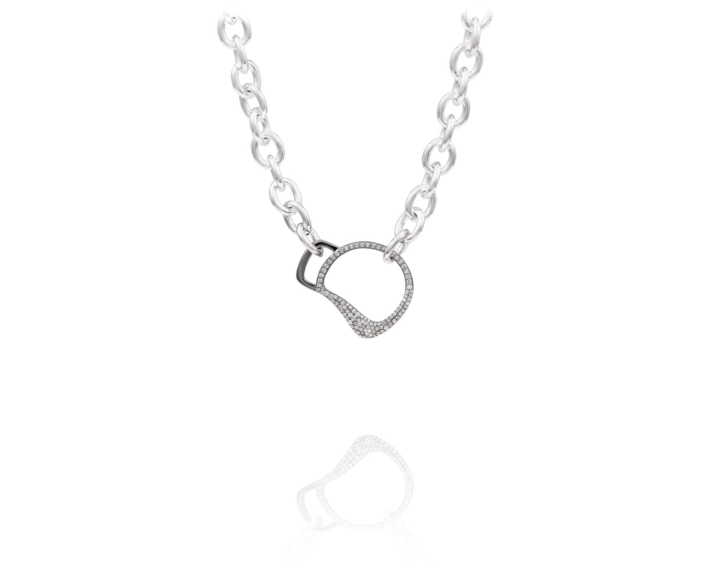 Cheval Bit Chain Necklace | Diamond - Vincent Peach Fine Jewelry