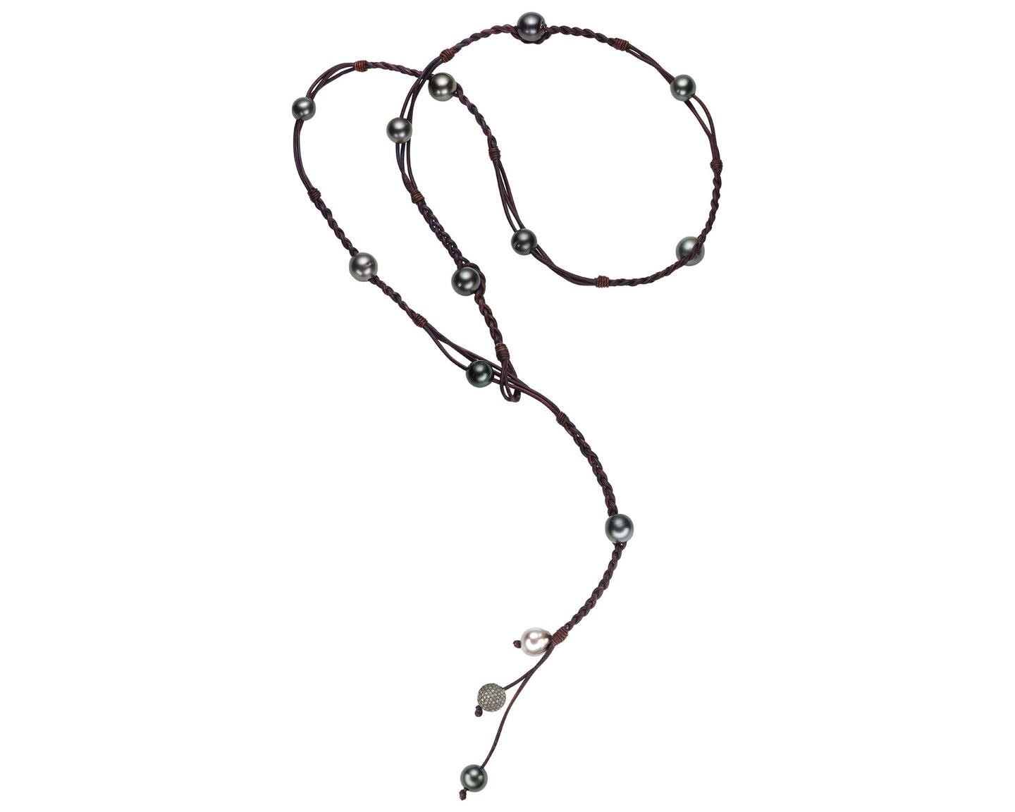 Bohemian Lariat | Diamond & Tahitian - Vincent Peach Fine Jewelry