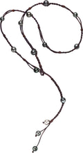 Bohemian Lariat, Tahitian - Hottest Designer Pearl and Leather Jewelry | VINCENT PEACH
