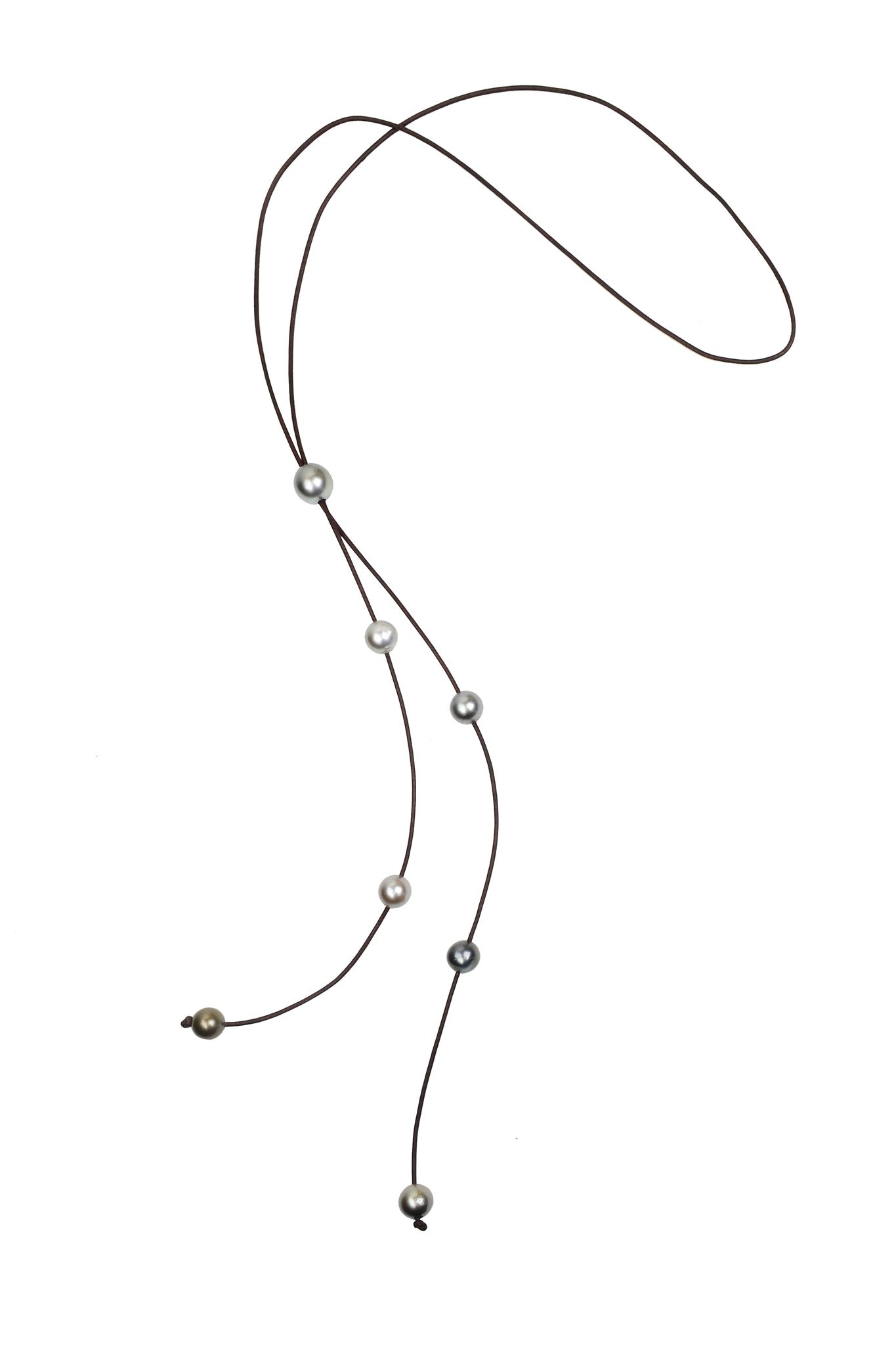 Bolo Cascade Necklace, Tahitian - Vincent Peach Fine Jewelry