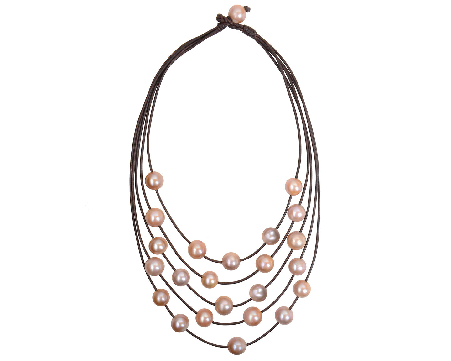 Constellation Necklace, Pink Freshwater - Vincent Peach Fine Jewelry