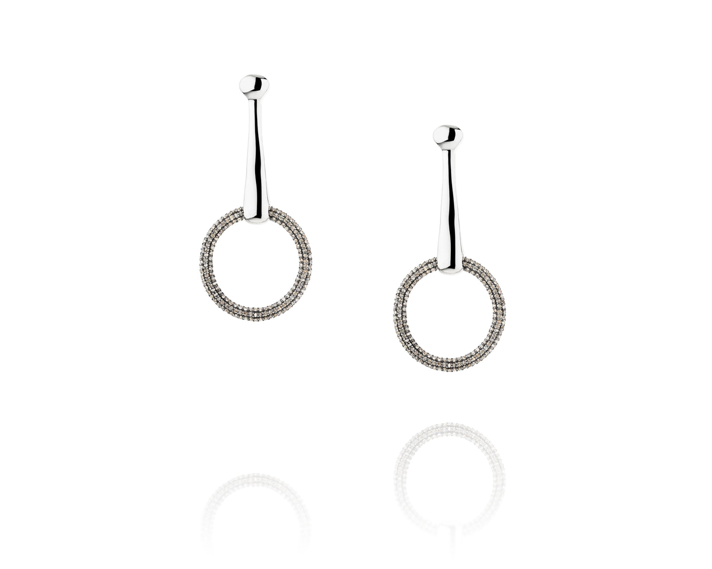 Snaffle Bit Statement Earrings | Diamond - Vincent Peach Fine Jewelry