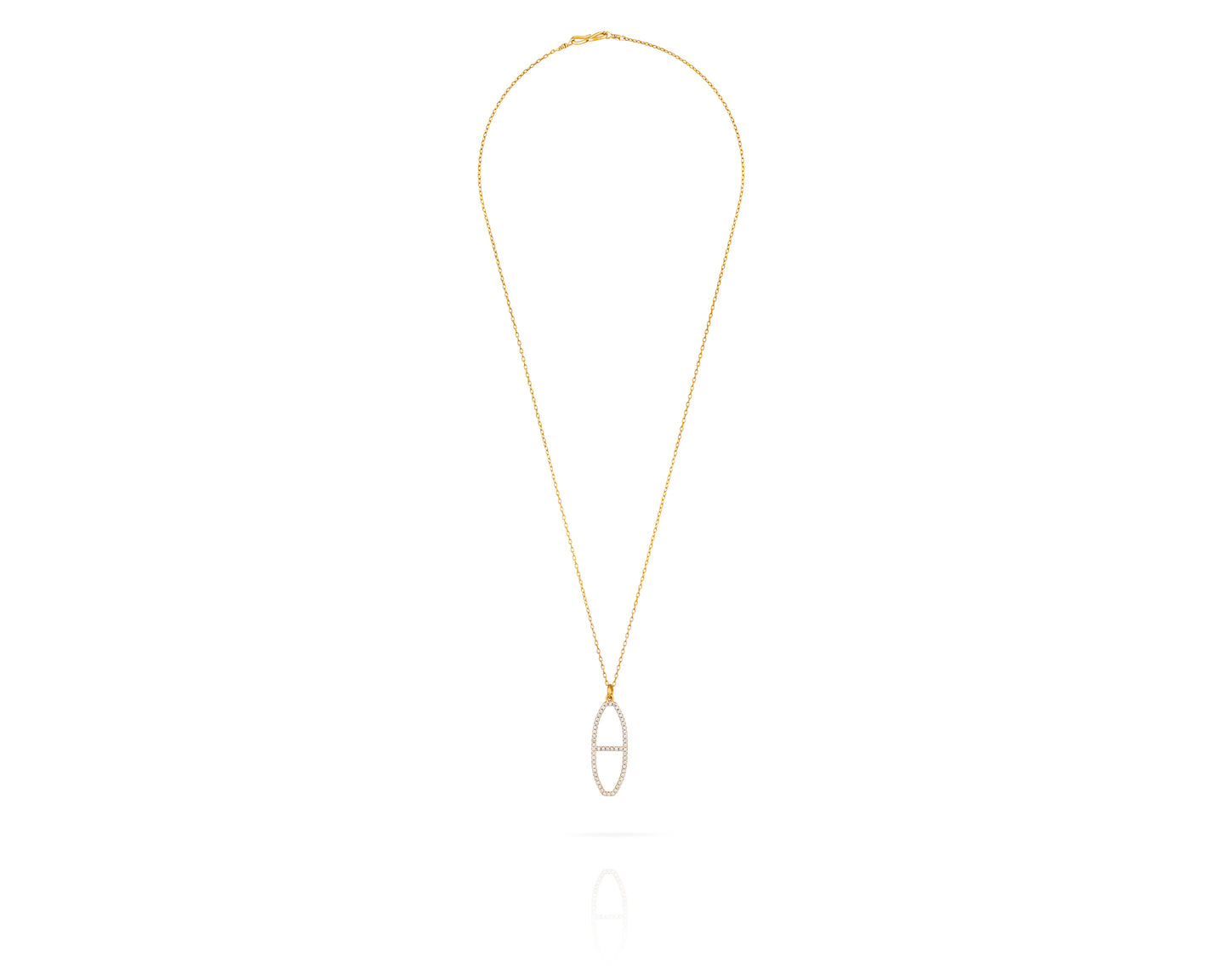 Large Diamond Kingston Charm Necklace - Vincent Peach Fine Jewelry