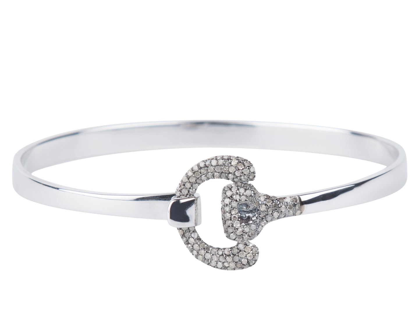 Diamond Equestrian Bangle - Vincent Peach Fine Jewelry